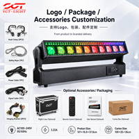 10x60W LED Dotline Moving Head Stage Wash DMX IP67 Étanche Rattlesnake Strip Lights Beam Wash Pixel Light RGBW 2800-8500K