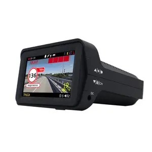 Alarme gps caméra de vitesse anti-radar détecteur voiture dvr dash cam boîte noire TFT touch pris en charge appareil trois en un K328SG