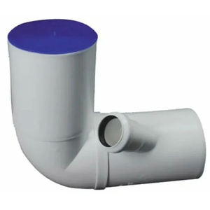 Curva de WC extendida blanca con conexión de vidrio ajustable izquierda o derecha 90x40 accesorios de tubería - Product Image 3