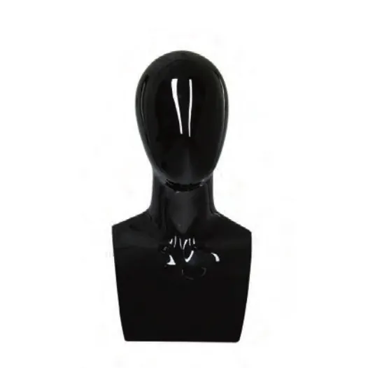 Black Head Mannequins Model Display Man Head Model Male Hot Sale Fiberglass Head