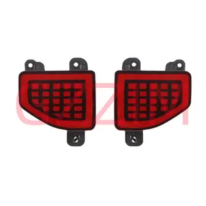 LED Bumper Luz Traseira Nevoeiro Luz de Freio Dinâmico Turn Signal Refletor Para Jeep Wrangler 2018-2022