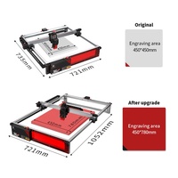ActionLasers TS2-20 20W Twotrees Laser Gravure Xtool D1 Pro 3D Machine de gravure laser, tour à bois, découpeur de verre à diode, YAG universel