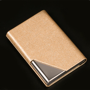 Chuyên nghiệp PU da chủ thẻ kim loại thẻ tín dụng trường hợp Pocket chủ thẻ - Product Image 1