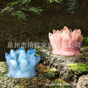 Crystal Flower <b>Light</b> Resin Ornament Home Decoration Gift For Living Room Office Desk - Product Image 3