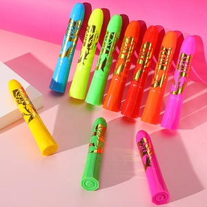 Juego de bolígrafos de pintura fluorescente de 6 colores al por mayor, pintura facial UV de neón que brilla en la oscuridad con purpurina para Halloween, arte corporal para niños - Product Image 3