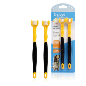 2 paquetes de tres cabezales de cepillo de dientes, accesorio adicional ad Breath artartar og Cen cepillo de dientes de tres caras para mascotas - Product Image 5