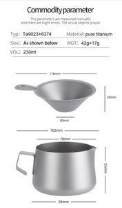 Titan-Teetasse Fair Cups 260ml 230ml Outdoor <span class=keywords><strong>Camping</strong></span> Essgeschirr Teekanne Wasserkessel Tee-<span class=keywords><strong>Set</strong></span> - Product Image 5