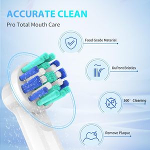 Repuestos para Cabezales de <span class=keywords><strong>Cepillo</strong></span> de Dientes Eléctrico (Paquete de 8 Unidades Empaquetadas Individualmente) Compatibles con 7000/<span class=keywords><strong>Pro</strong></span> Dental Care - Product Image 4