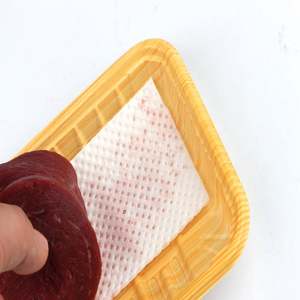 แผ่นซับน้ำสัตว์ปีก ปลา ผลไม้ อาหาร บรรจุภัณฑ์เนื้อสัตว์ แบบใช้แล้วทิ้ง ปรับแต่งได้ ซึมซับสูง - Product Image 1