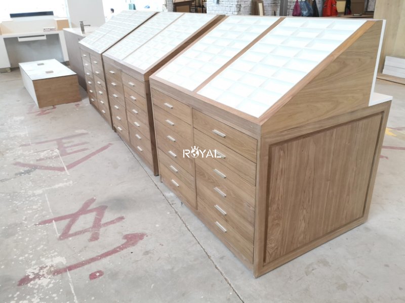 eyewear display cabinet lockable optical shop