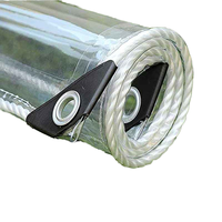 Rideaux latéraux industriels en vinyle transparent personnalisés Bâche enduite de PVC en PVC polyester pour diviseurs d'entrepôt