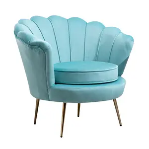 2021 Base Accent dining Chair Velvet Flowered Armchair Cheap Velvet Arm Upholstered Armchair Accent Chair sofa