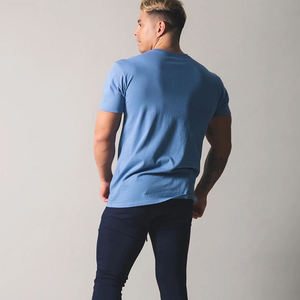 Vente en gros logo personnalisé Vêtements de sport pour hommes T-shirts à manches courtes Gym Athlétisme Chemises de fitness Body Fit/ - Product Image 5