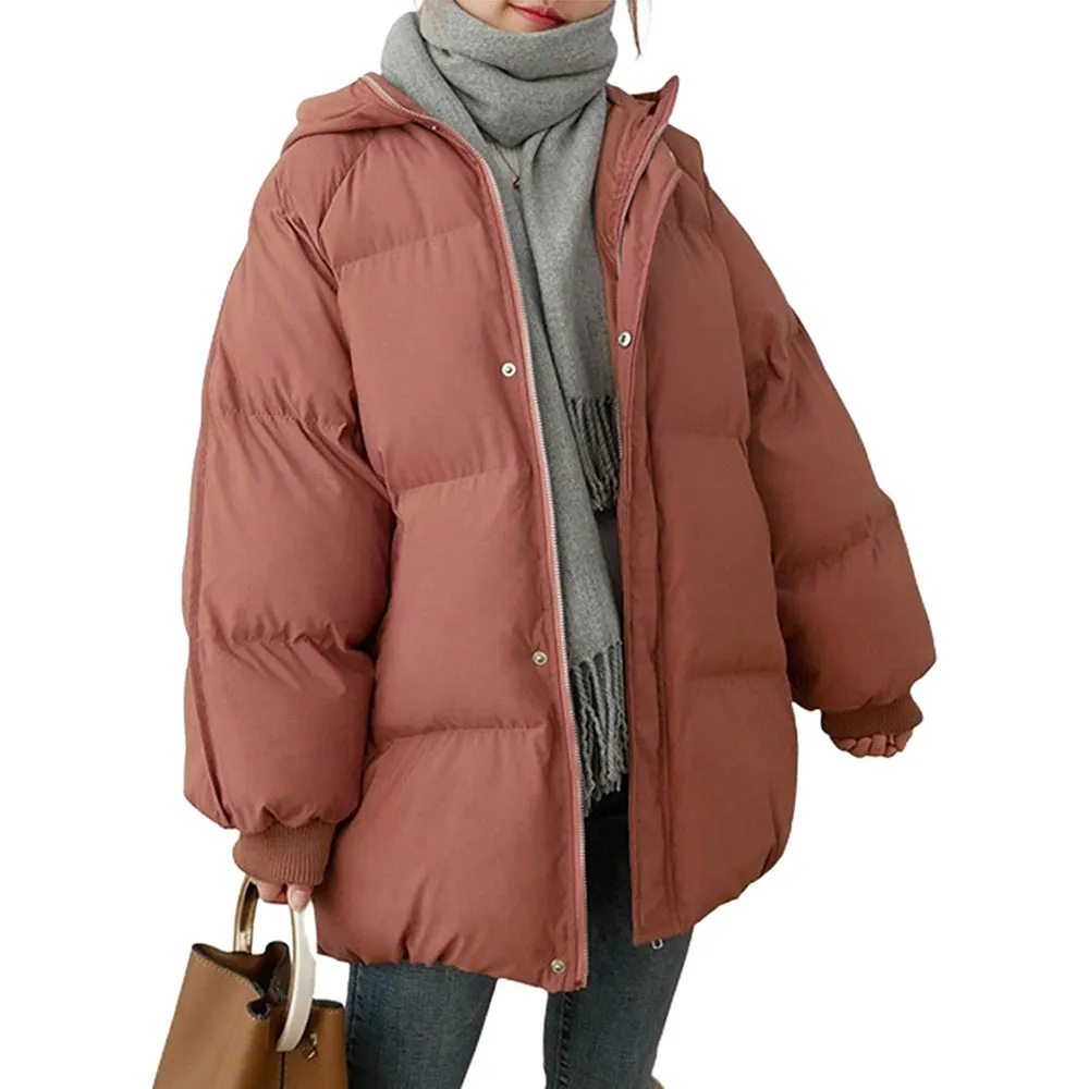 FREE SAMPLE Women's Plus Size Winter Hooded Jacket Warm Thick Padded Coat Female sports durable Outerwear