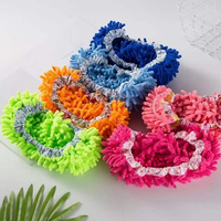 Chaussons en microfibre unisexes, chaussons de maison, serpillière pour nettoyer les sols, outil de nettoyage de la poussière des sols, chaussons pour hommes et femmes