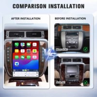 Radio para Auto GMC YUKON/Chevy Suburban Tahoe 2007-2013, Apple CarPlay Inalámbrico, Android Auto, Navegación GPS, Reproductor Multimedia DVD