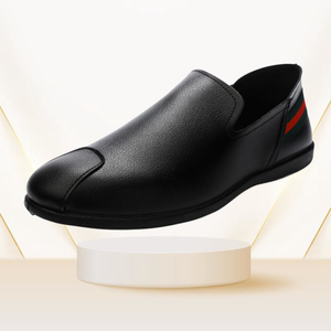 รองเท้าหนังสำหรับนักธุรกิจชายแบบทางการระบายอากาศใหม่ - Product Image 3