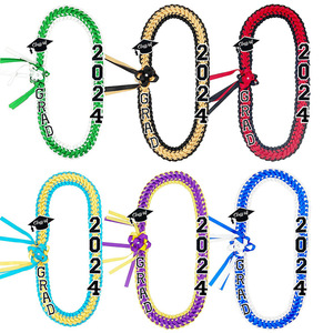 Couronne de rubans de graduation multicouche tressée, corde suspendue multicolore, corde d'honneur faite à la main, couronne de rubans pour vêtements DIY - Product Image 4