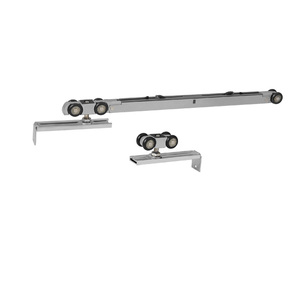Roulettes <span class=keywords><strong>de</strong></span> guidage <span class=keywords><strong>de</strong></span> porte coulissante en alliage d'aluminium modernes <span class=keywords><strong>pour</strong></span> appartement, <span class=keywords><strong>douche</strong></span>, mécanisme durable et silencieux - Product Image 5