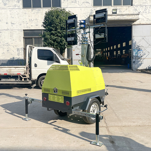 Generador diésel mejorado con energía solar con opciones de control y arranque remoto de luz de Torre montada en remolque de 4m-9m de altura - Product Image 3