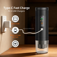 Machine à café expresso auto-chauffante 3 en 1, portable, 7500 mAh, rechargeable par USB, 20 bars, pour capsules de café moulu K-Cup