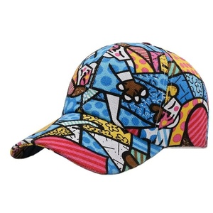Wholesale <b>Waterproof</b> Custom Fashion All Over Sublimation Digital Printed Unisex Baseball <b>Cap</b> - Product Image 1