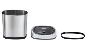 Poubelle intelligente de haute technologie, poubelle domestique, <span class=keywords><strong>recyclage</strong></span> en <span class=keywords><strong>acier</strong></span> inoxydable 12l - Product Image 2