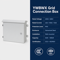 Caja de Conexión a Red Fotovoltaica 380V IP65 con Protección Anti-Islandización y Anti-Robo para Proyectos Solares EPC, Certificación CCC