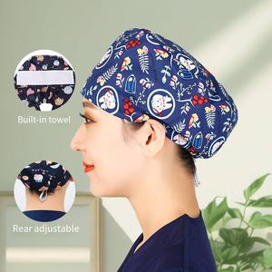 महिलाओं के लिए 100% कपास सौंदर्य सैलून नर्स स्क्रब कैप आकार एडजस्टेबल डेंटल स्क्रब कैप आकार एडजस्टेबल डेंटल स्क्रब टोपी पुरुषों के लिए - Product Image 6