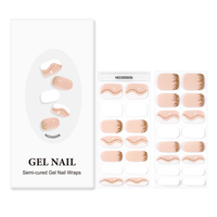 Huizi vente en gros ongles fournitures beauté longue durée enveloppes de gel semi-durci avec lampe uv art ongles artificiels gel semi-durci
