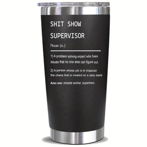 Gobelet isotherme en acier inoxydable de 20 oz à double paroi avec couvercle pour boissons chaudes et froides - Product Image 5