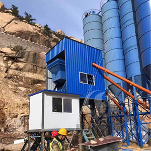 Station de bétonnière automatique à capacité de mélange prête à l'emploi avec silo à ciment, trémie Hzs, élévateur de bétonnière - Product Image 3