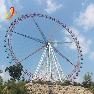 Grande Roue d'Exposition Extérieure Populaire, Équipement d'Attraction en Acier, Capacité 294 Personnes, pour Parc à Thème, Divertissement Familial, Carnaval, Hebei - Product Image 1