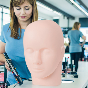 3D Silicone Face Mannequin <b>Head</b> Soft PMU Practice Skin for Microblading Tattoo <b>Training</b> - Product Image 3