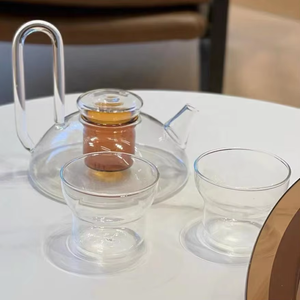 แก้วบอโรซิลิเกตทนความร้อนสำหรับชงชากังฟูแบบใสผลิตตามสั่ง - Product Image 4