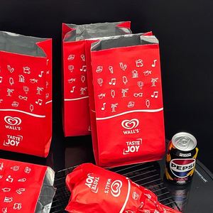 Bolsas de Papel Kraft con Logotipo Personalizado al por Mayor de Fábrica, con Papel de Aluminio en el Interior para Envasado de Alimentos, Bolsas para Llevar Comida, Bolsas para Barbacoa con Forro de Papel de Aluminio - Product Image 4