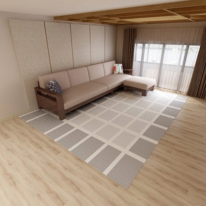 Alfombra redonda abstracta de fibra de polipropileno para sala de estar, dormitorio, comedor, estilo nórdico, uso doméstico, alfombra hecha a medida - Product Image 2