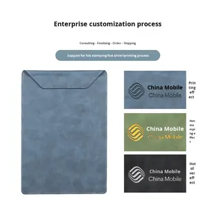 Clip magnétique A4 en PU - Clip pour réunion de gestionnaires et menu d'hôtel - Planche à écrire - Sous-verre - Clip pour mémo avec logo - Cadeau - Product Image 5