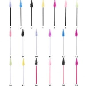 25 brosses à mascara en forme de poire de 10 cm, jetables, avec manche en nylon et plastique, pour le nettoyage des cils en forme de goutte d'eau - Product Image 2