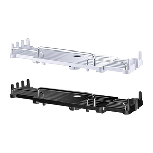 Étagère d'angle télescopique et extensible pour salle <span class=keywords><strong>de</strong></span> bain, panier <span class=keywords><strong>de</strong></span> douche suspendu, organisateur <span class=keywords><strong>de</strong></span> rangement pour rail <span class=keywords><strong>de</strong></span> douche - Product Image 2