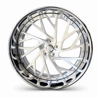 Nouvelles jantes XTTD personnalisées multi-rayons concaves profondes en alliage d'aluminium forgé chromé poli 5x114.3/120/100/108 PCD haute performance