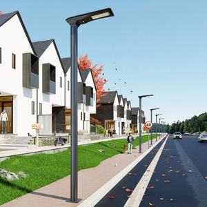 Luces LED inteligentes integradas para exteriores con sensor de luz Luces solares de aluminio para exteriores de alto lumen con cabezal doble/único - Product Image 6