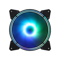 SAMA — ventilateur de refroidissement à LED Rgb coloré, dispositif à trois Halo de lumière, 140mm