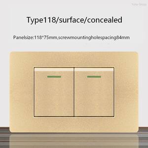 Interrupteur mural électrique standard 1/2/3 pour hôtel, prise murale électrique domestique - Product Image 4