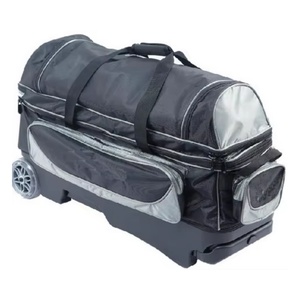 Bolsa de bolos triple con ruedas profesional de Brunswick con soporte de bola de compartimento para bolos para deportes al aire libre - Product Image 3