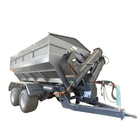 Chariot mobile haute productivité pour céréales, traîné par tracteur, pour fertilisation et transport de grains, avec pompe à engrenages, capacité 15-25m/min