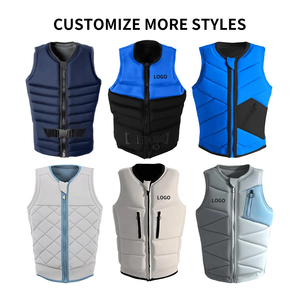Custom Men's Neoprene Water Sports Life <strong>Jacket</strong> for <strong>Surfing</strong> Waterskiing >50N Buoyancy 100KGS Capacity Customizable - Product Image 5