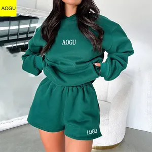 Custom Logo Women's Drop Shoulder Hoodie Oversize Street-wear Winter Fleece Pullover Hoodies Custom For Women