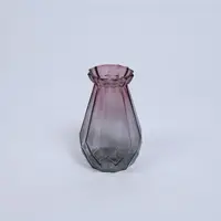 Vente en gros, Vase en verre personnalisé de couleur haute, décoration de 3 ensembles pour centre de table de mariage