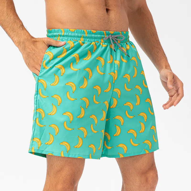 Swimming Wear Hot Sale Wholesale Beach Floral Men Loose Custom Logo Beach Shorts Men'S Beach Pants